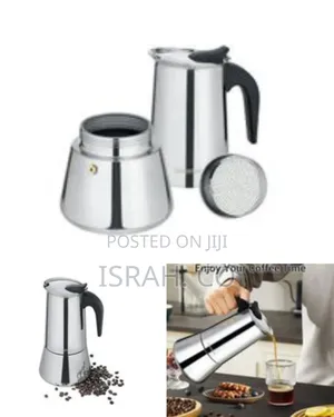 Stainless Steel Stovetop Moka Pot Espresso Maker