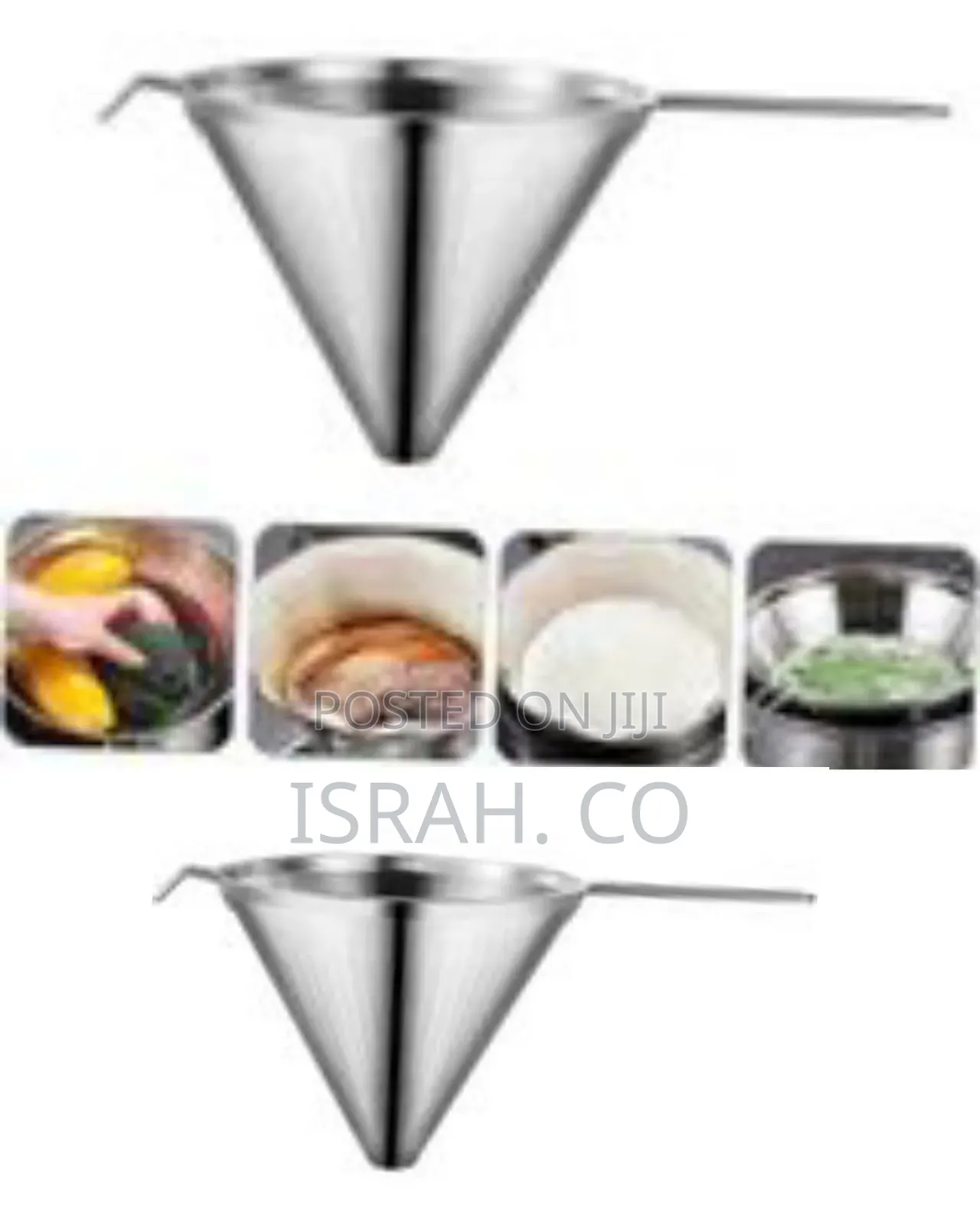 Professional Stainless Steel Conical Strainer (Chinois/China Cap)