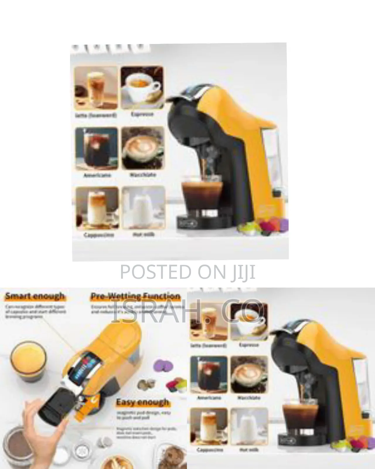 Raf Multi-Format 3-in-1 Capsule and Powder Coffee Maker