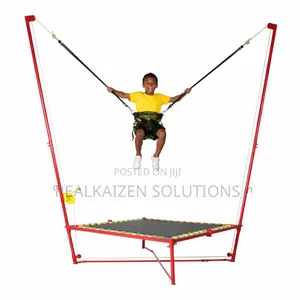 Steel Bungee Jumping Trampoline With Safety Harness