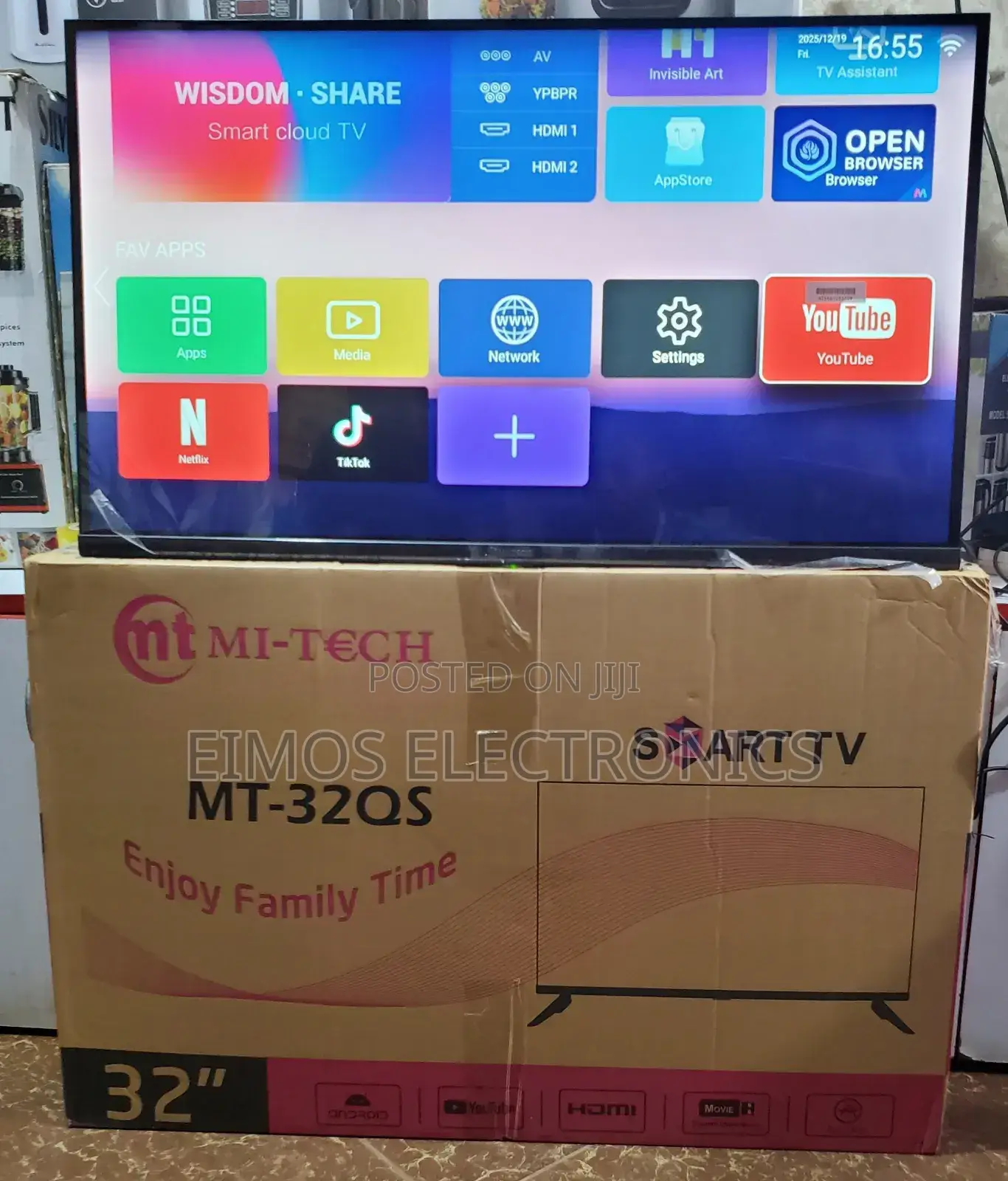 Mitech 32" Digital Smart Frameless TVS