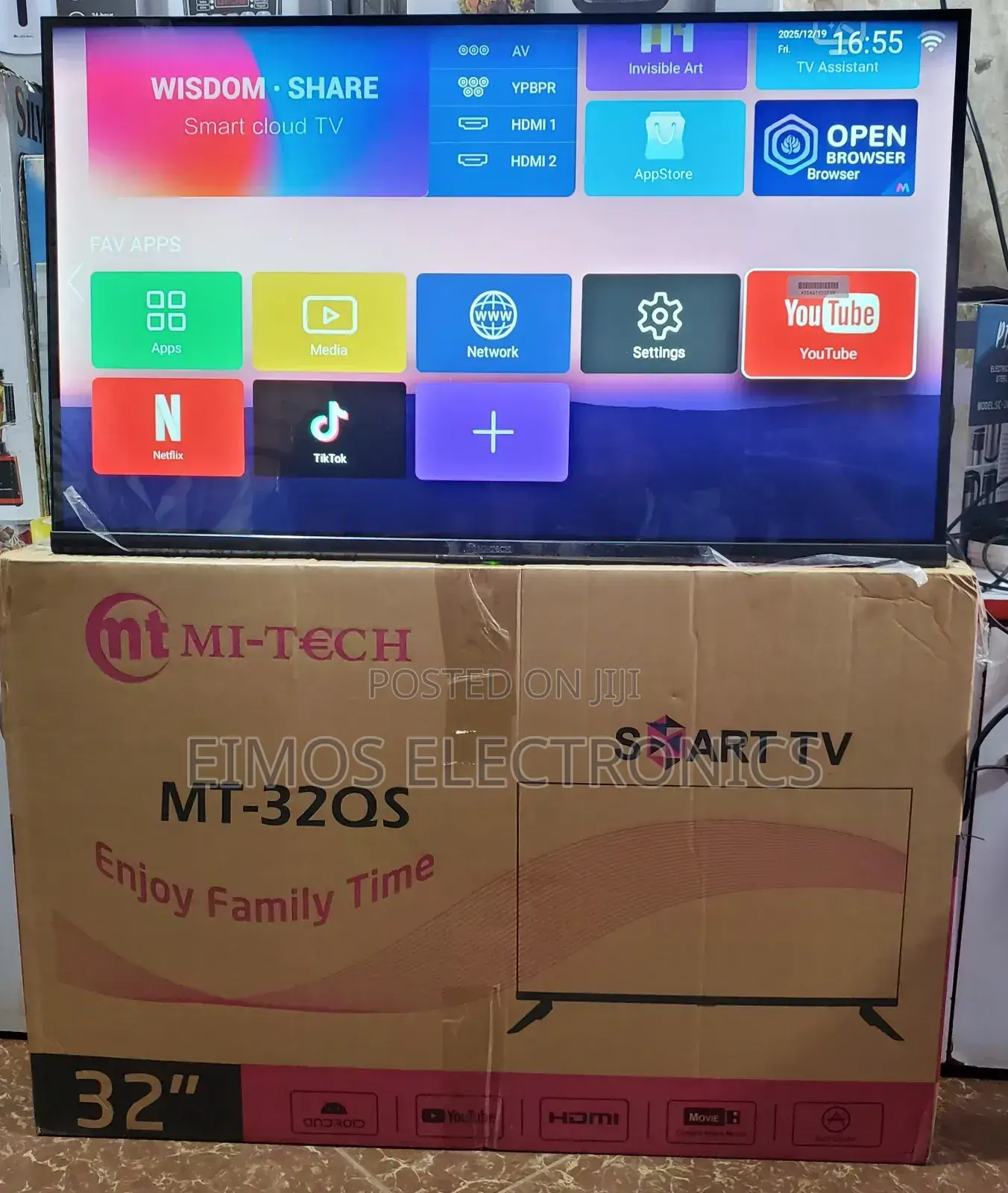 32 Inch Mitech Smart Wifi TVS