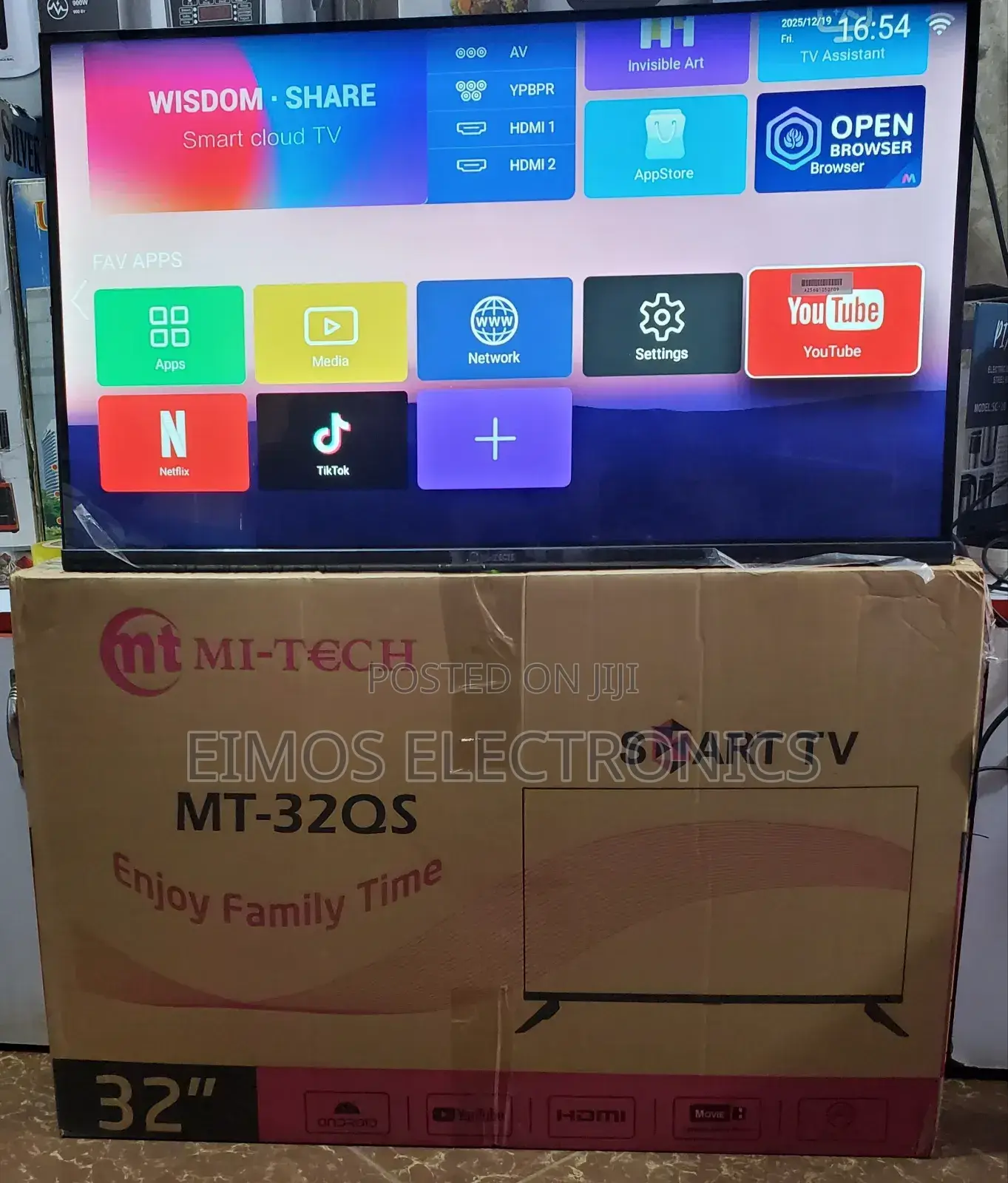 32 Inch Mitech Smart Wifi TVS