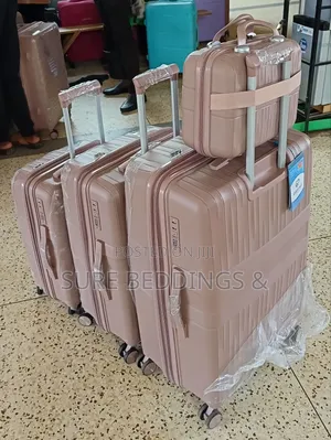 4 Pieces Double Zip Suitcases