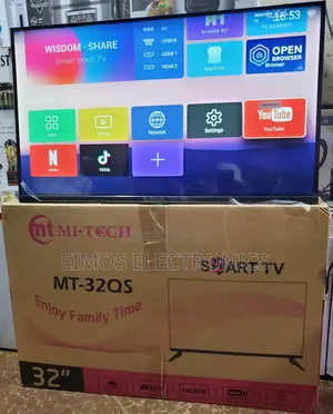 32 Inch Mitech Smart Tv+Free to Air Decorder