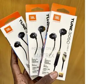 JBL Tune 305c Usb C Wired Headphones / Type C Earphones