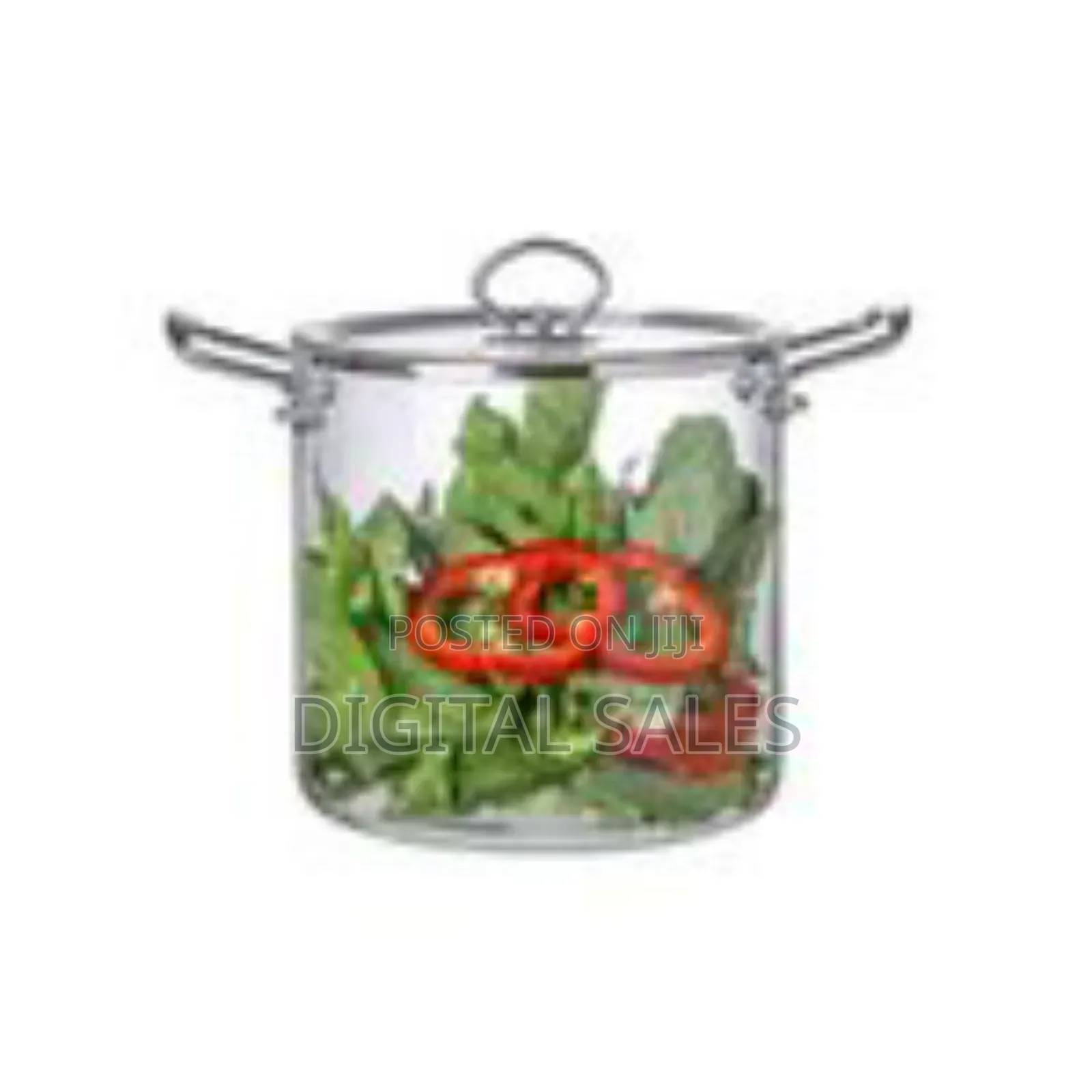 Elegant Clear Glass Stockpot / Cooking Pot