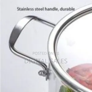 Elegant Clear Glass Stockpot / Cooking Pot