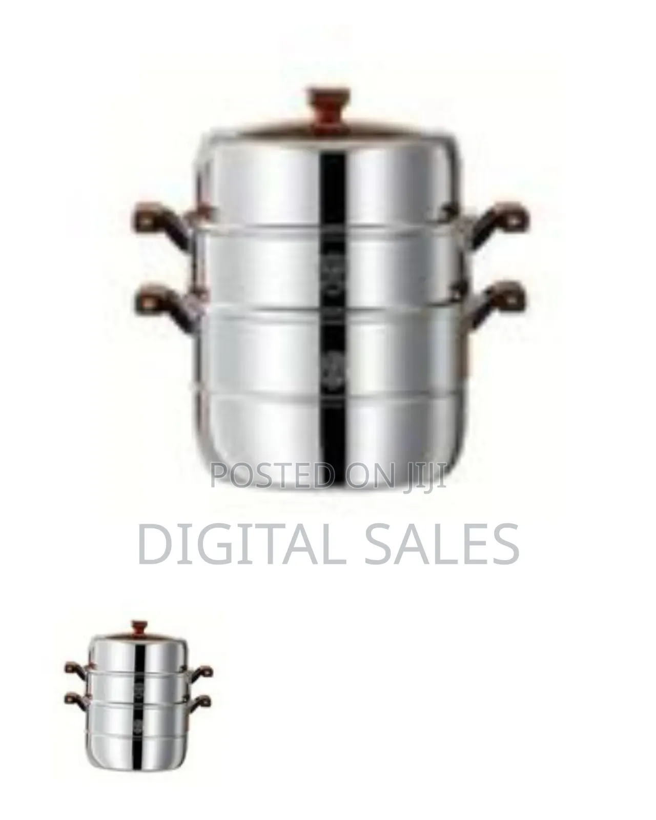 Multi-tier Stainless Steel Steamer Pot Set L