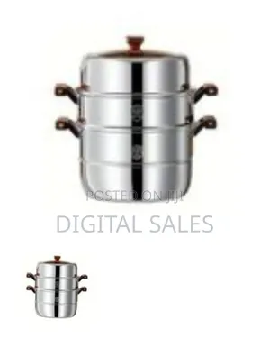 Multi-tier Stainless Steel Steamer Pot Set L