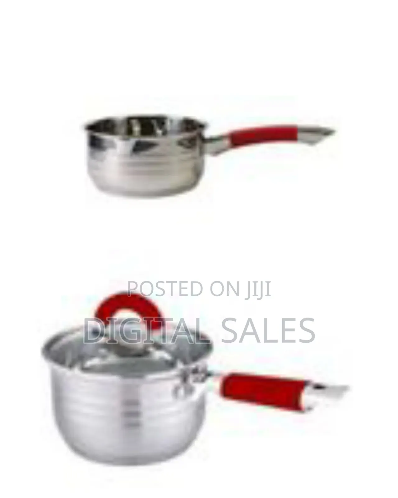 4-Pc Stainless Steel Milk Pan and Sauce Pan Set - Multicolor