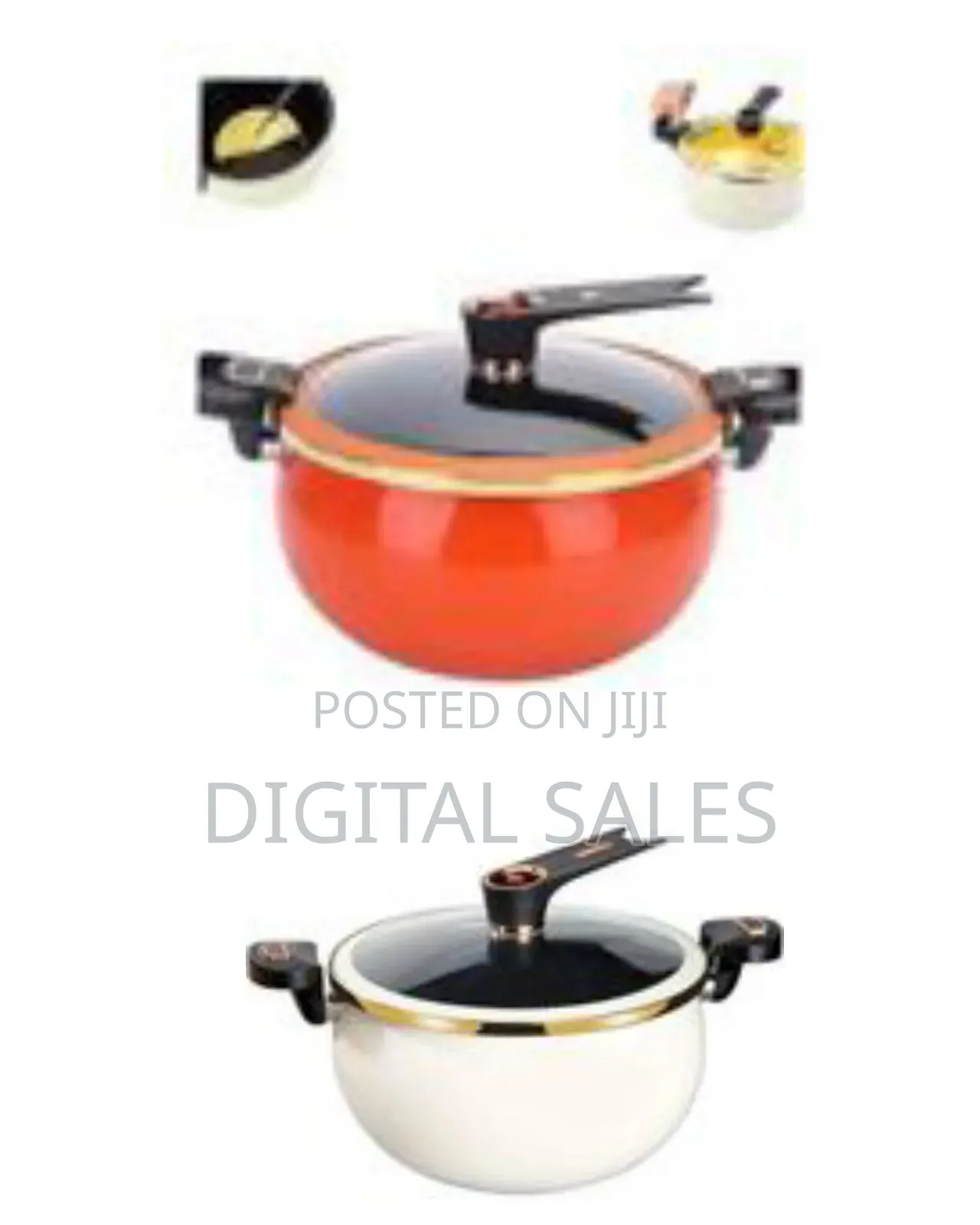 Stylish Modern Casserole Pot / Stockpot With Tempered Glass Lid