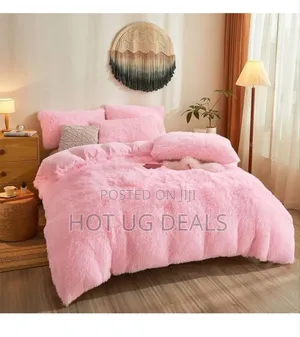 5x6 6pcs Fluffy Duvet Set With Bedsheet 2 Pillowcases 2 Cushion Covers