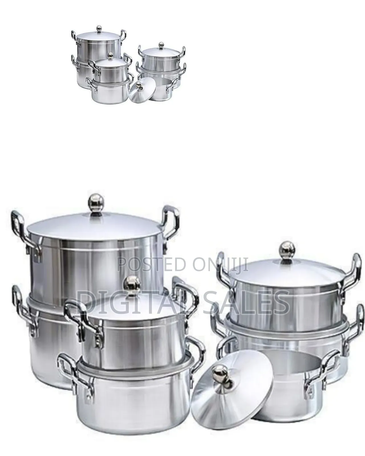 Stylish Quilted Pattern Stainless Steel Cookware Set With Tempered