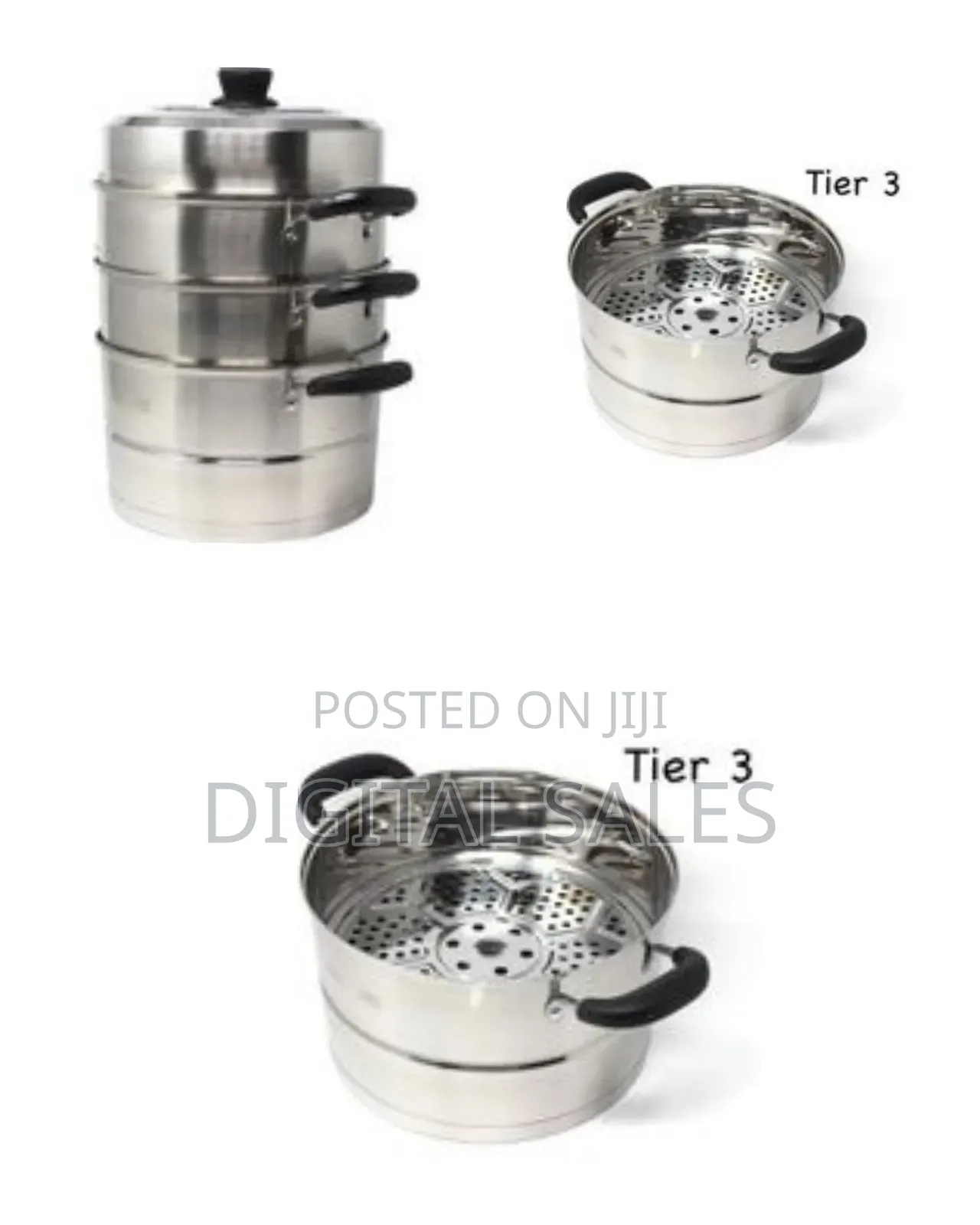 Multi-tier Stainless Steel Steamer Pot Set