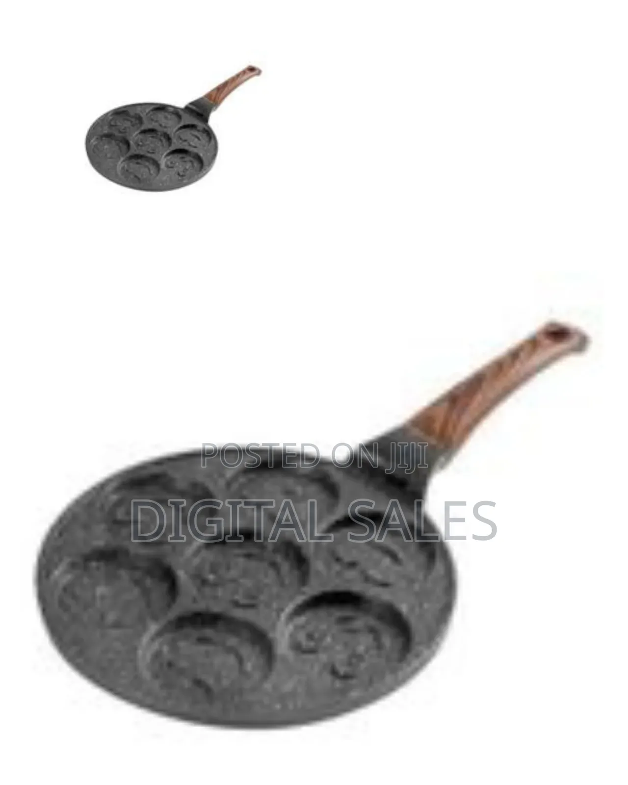 Non-Stick Round Frying Pan for Making Smiley Eats for Breakfast