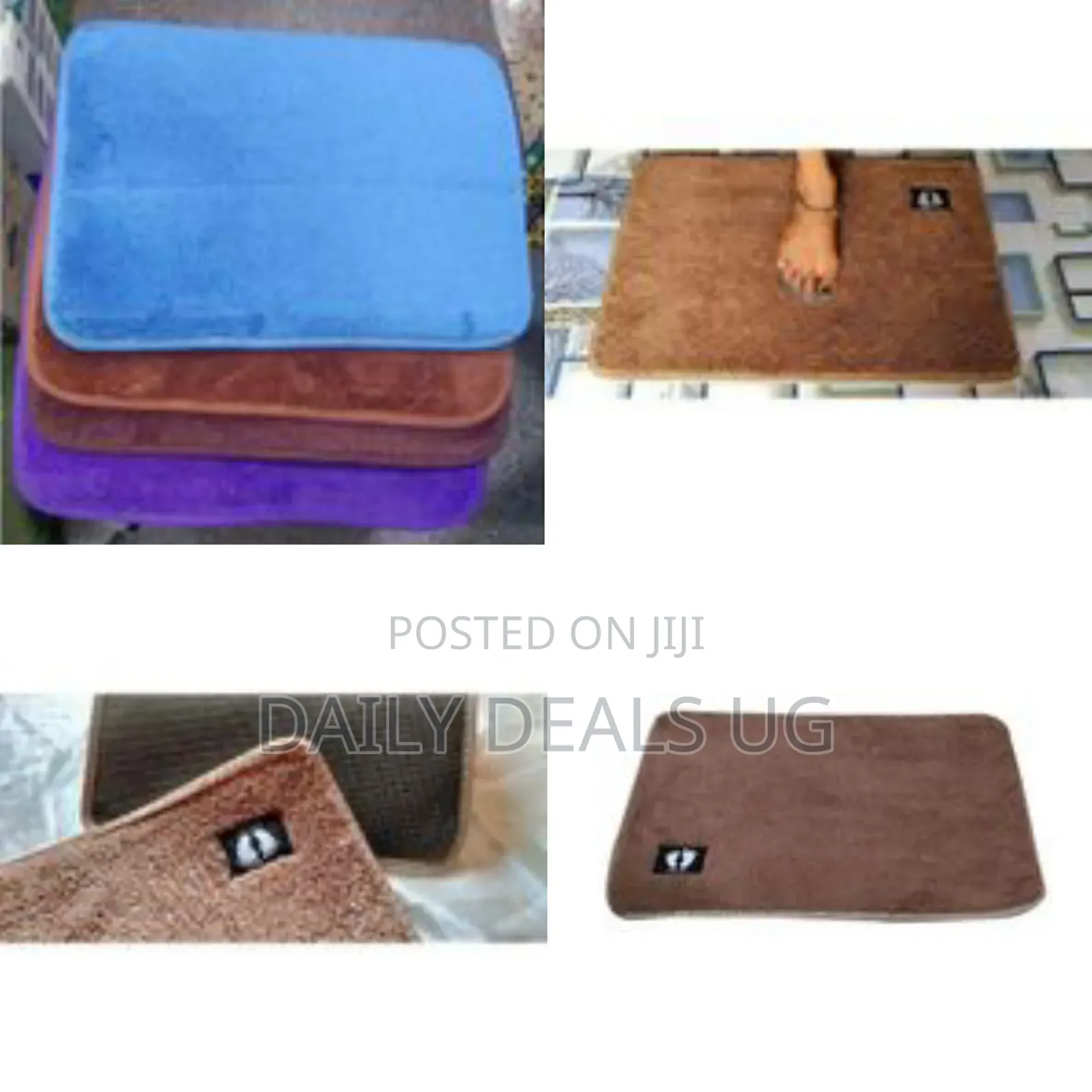 Microfiber Soft Bathroom Kitchen Door Mat - Multicolor