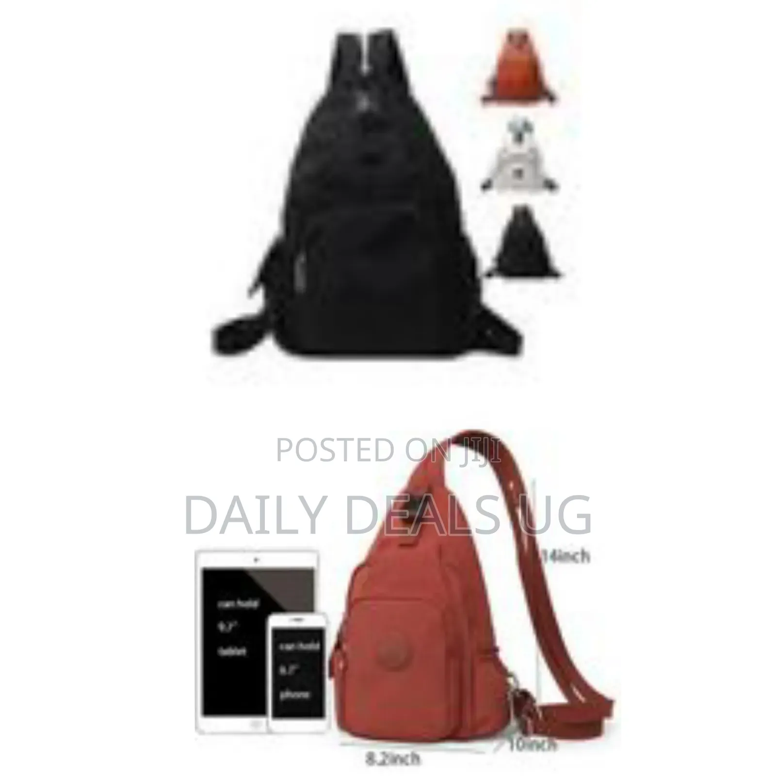 Versatile Sling Bag / Cross-Body Backpack - Multicolor
