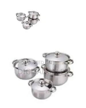 4 Pieces Stainless Steel Saucepans Cookware Pots - Multicolor