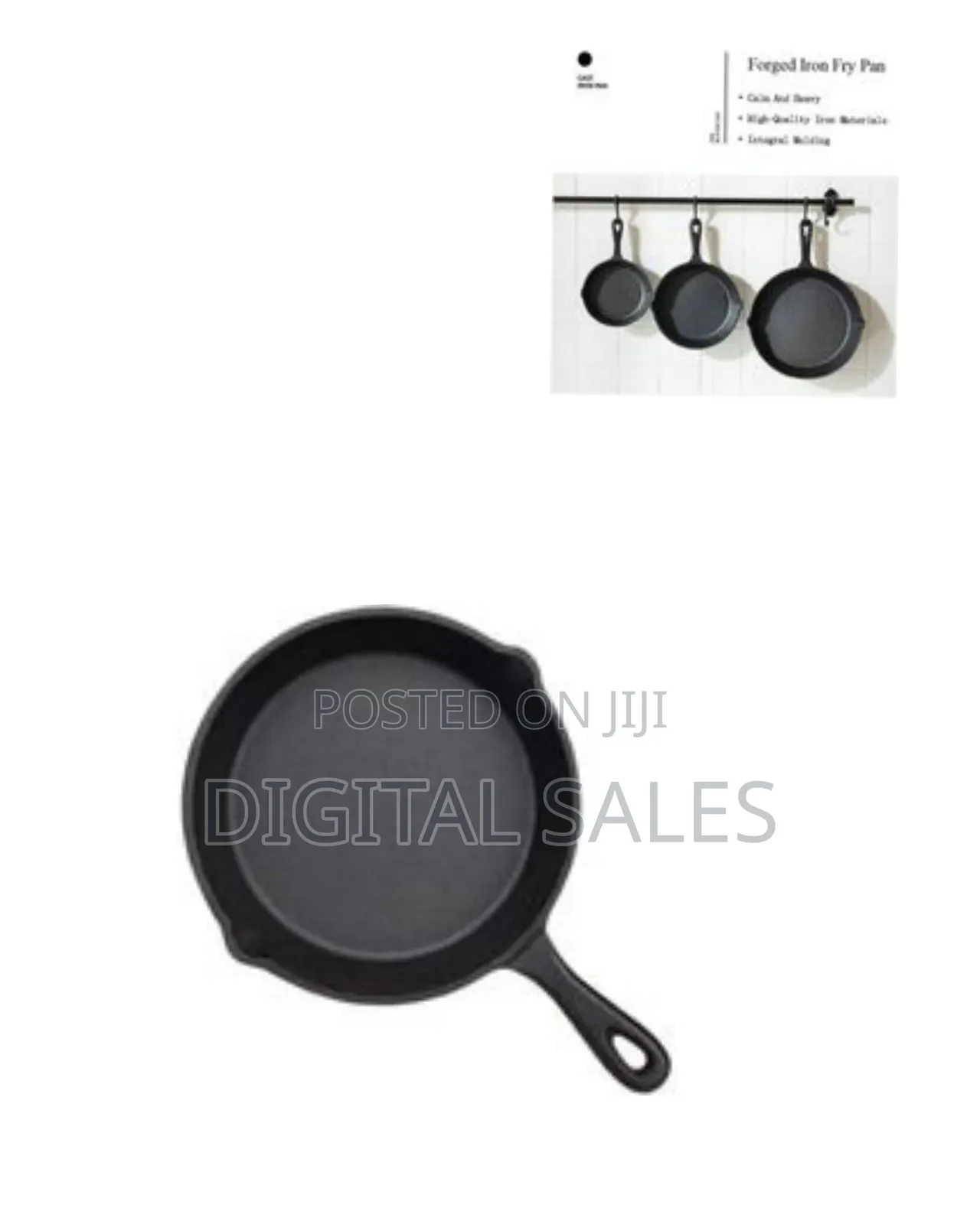 Pre-Seasoned Heavy Duty Cast Iron Skillet / Frying Pan