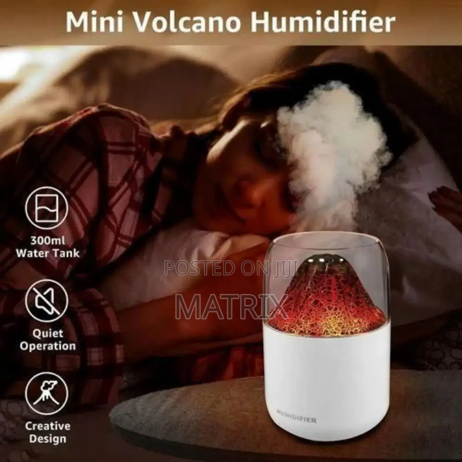 Portable Mini Volcano Humidifier