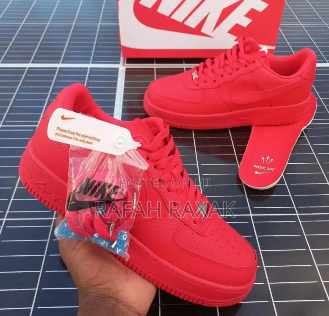 Original Nike Air Force 1 Low “Triple Red” X Nocta Sneakers