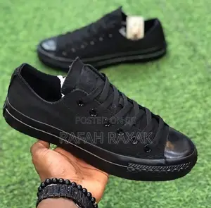 Original Black All Star Converse Chuck Taylor Low Top Sneakers