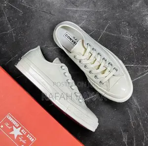 Original Off-white Leather All-star Converse Chuck Taylor Low Sneakers