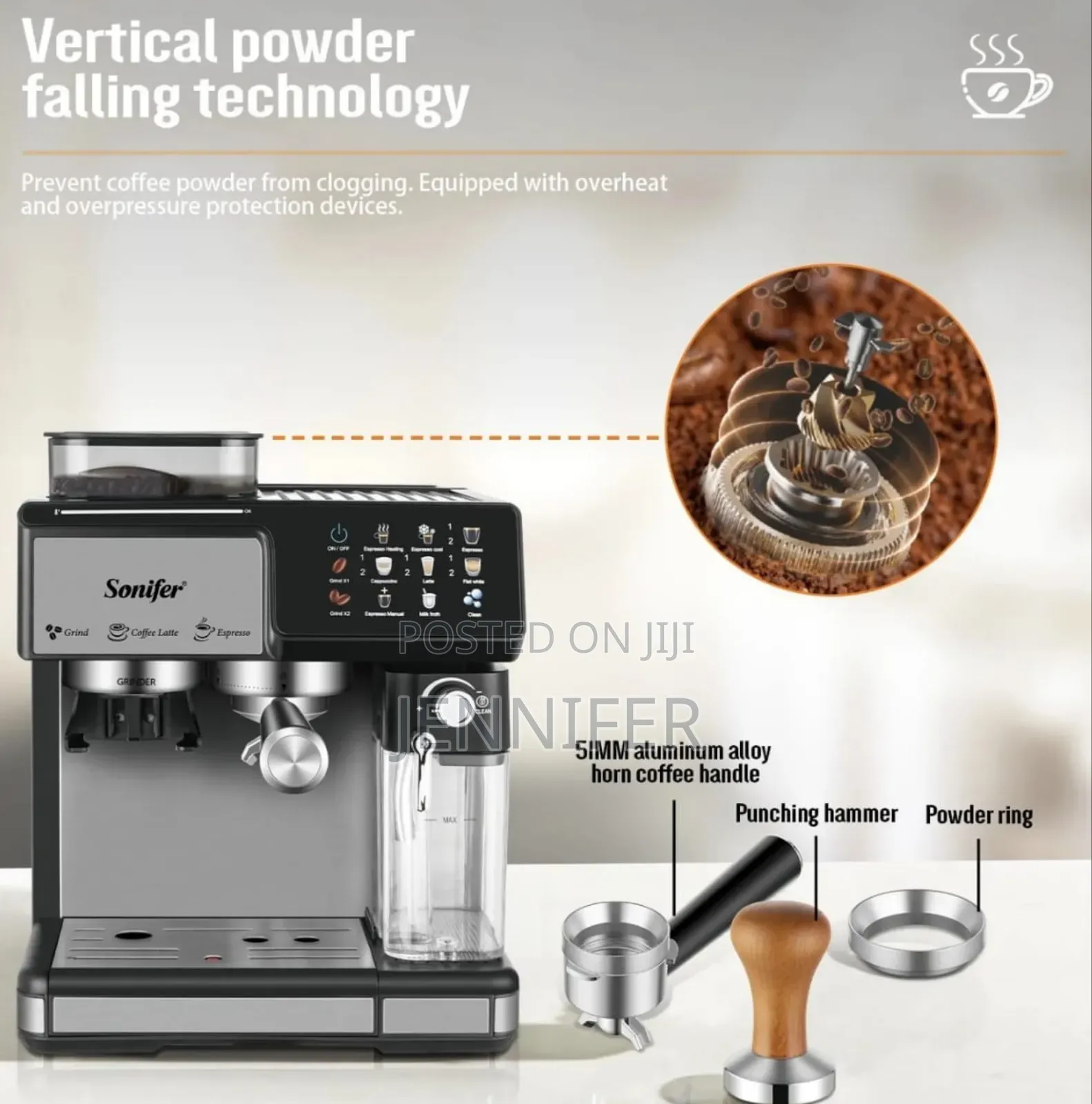 Sonifer Sf-3590 3-in-1 Espresso Coffeemaker