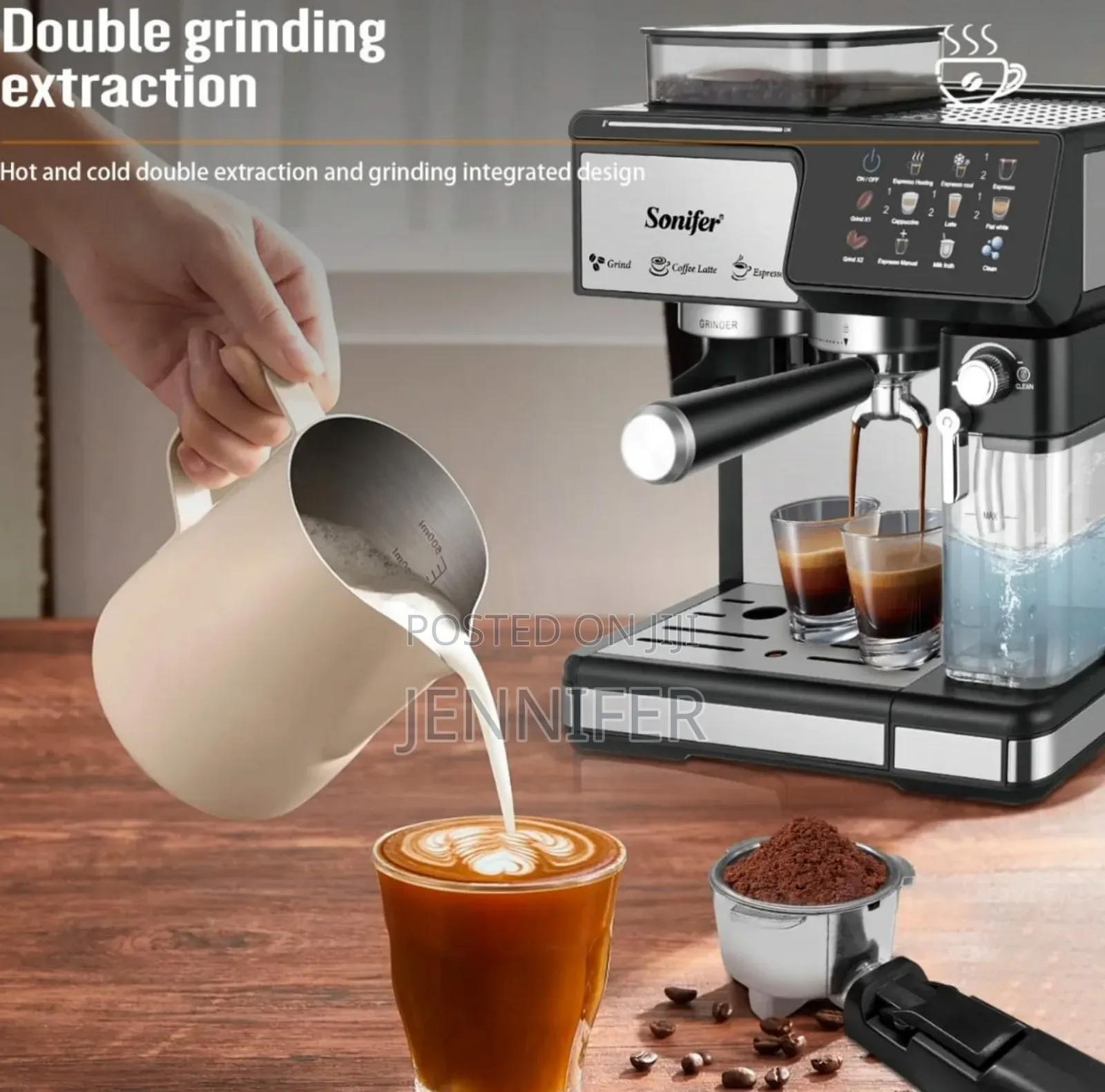 Sonifer Sf-3590 3-in-1 Espresso Coffeemaker