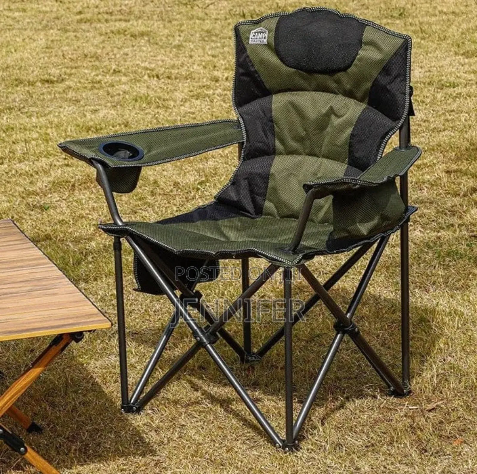Campmaster Expedition Deluxe Camping Chair With Side Pocket