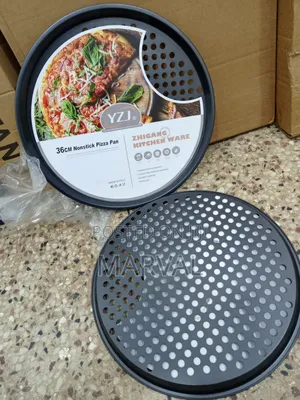 2pc Large 36cm Nonstick Pizza Pan With Holes.