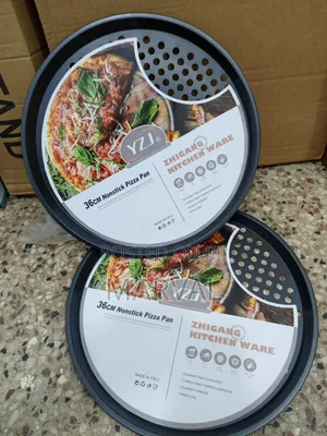 2pc Large 36cm Nonstick Pizza Pan With Holes.