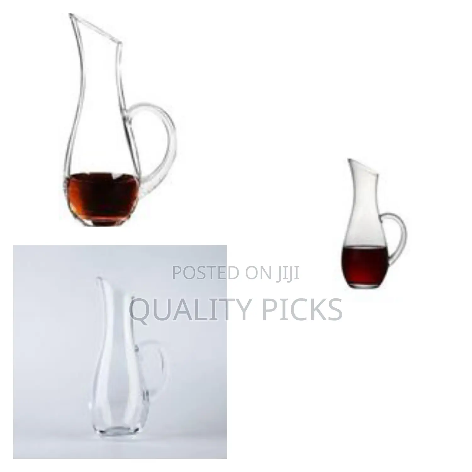 Glàss Wine Decanter With Handle