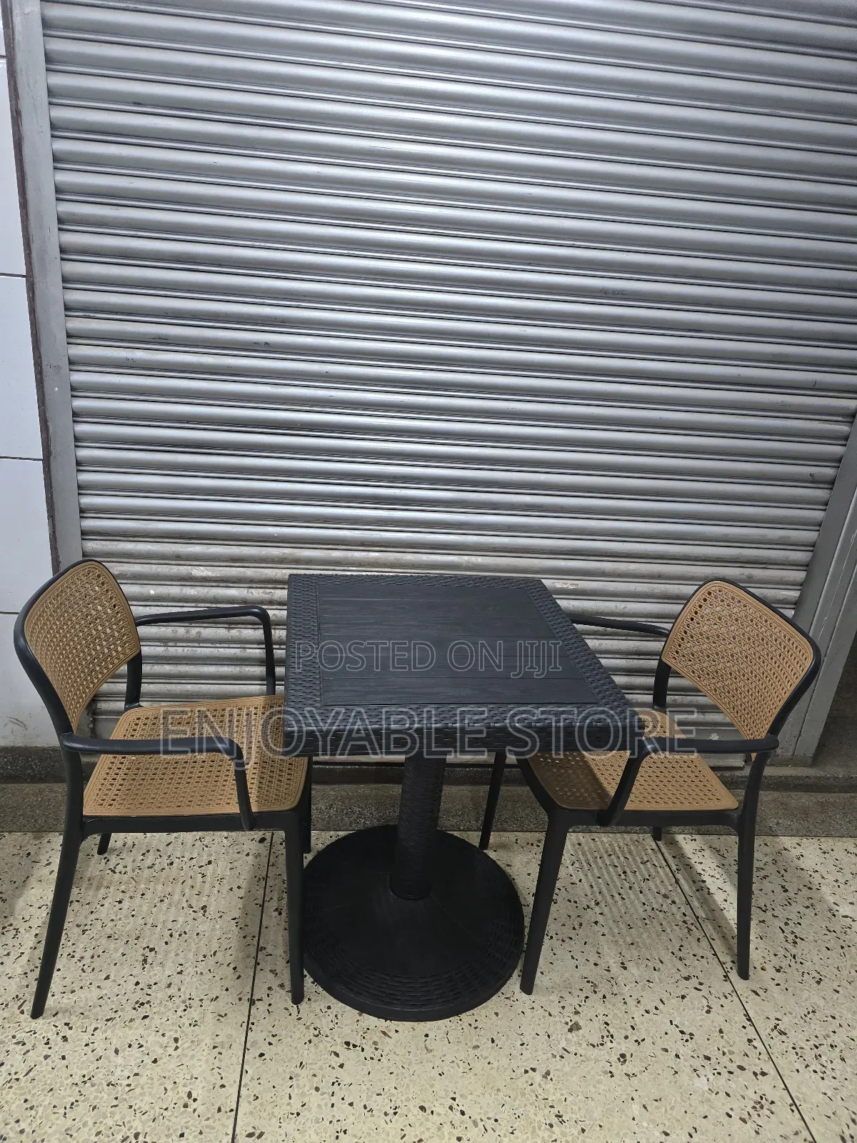 Balcony Coffee Reading Dining Table and 2 Chairs Plastic