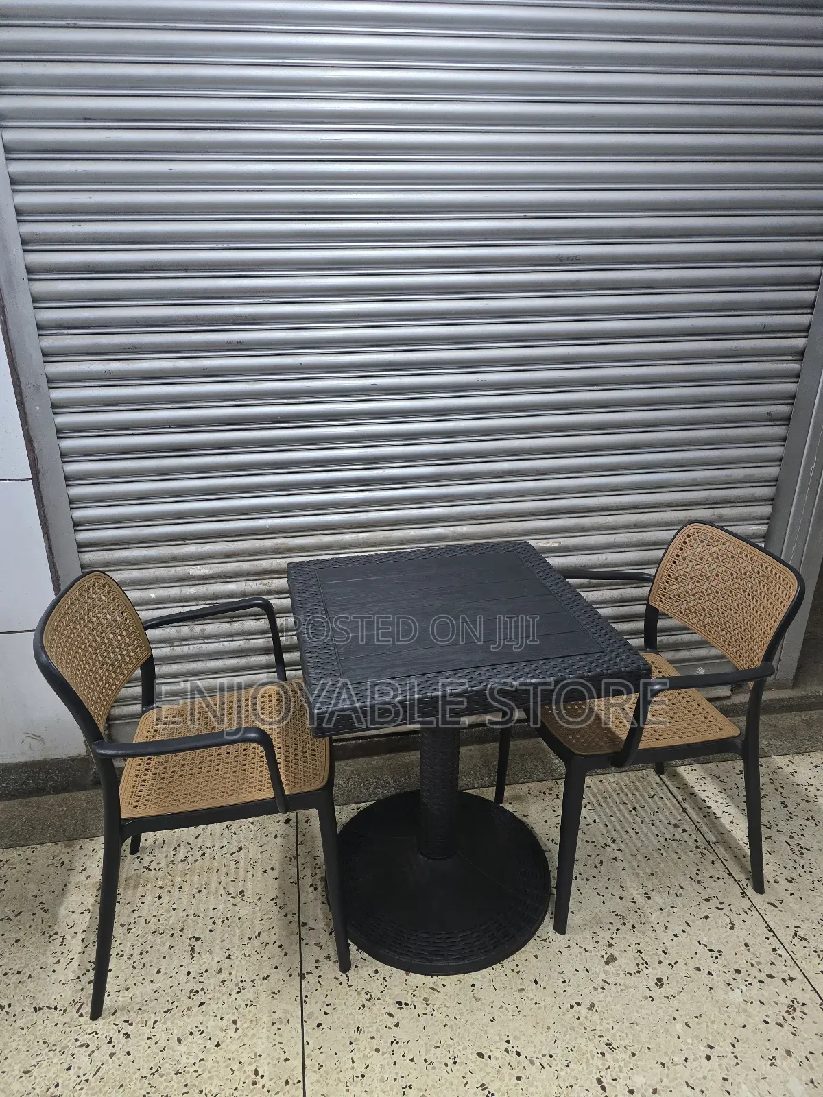 Balcony Coffee Reading Dining Table and 2 Chairs Plastic