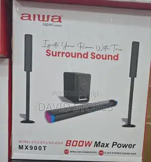 Aiwa Mx900t Home Theater Sound Bar – 800w – Black
