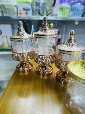 3pc Acrylic Candy Jars / Storage Containers
