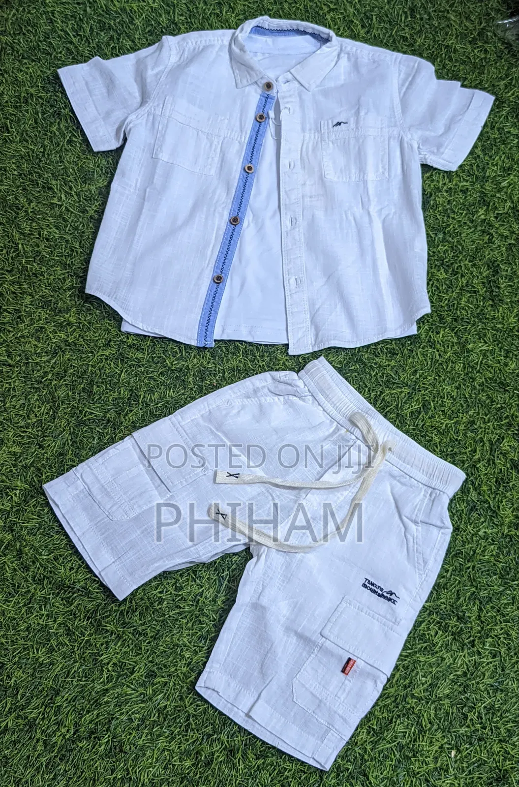 Kids White 3pc Set(3months-8yrs)