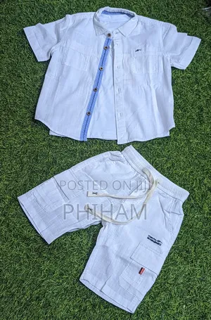 Kids White 3pc Set(3months-8yrs)
