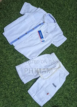 Kids White 3pc Set(3months-8yrs)