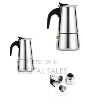 Classic Stainless Steel Stovetop Espresso Maker / Moka Pot