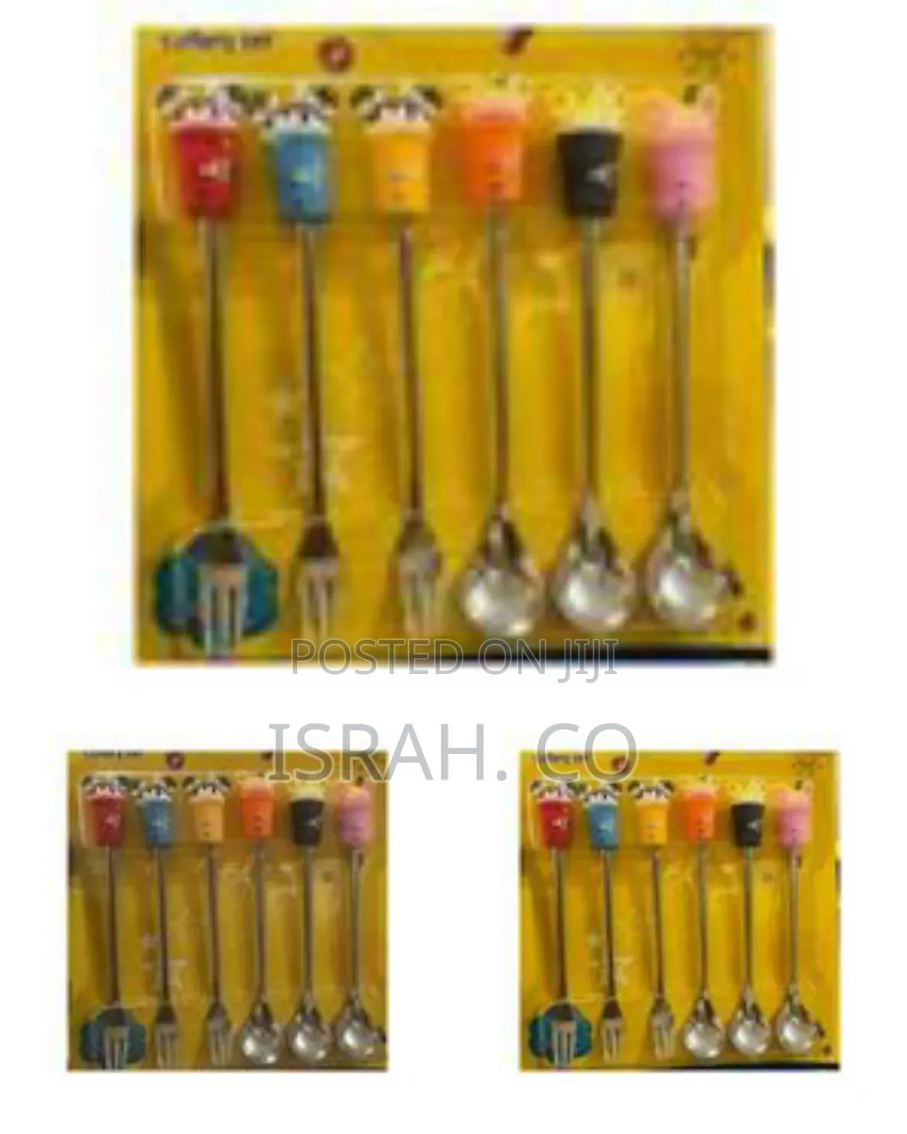 Novelty Cutlery Set, Featuring Spoons and Forks With Decorative Tops