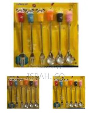 Novelty Cutlery Set, Featuring Spoons and Forks With Decorative Tops
