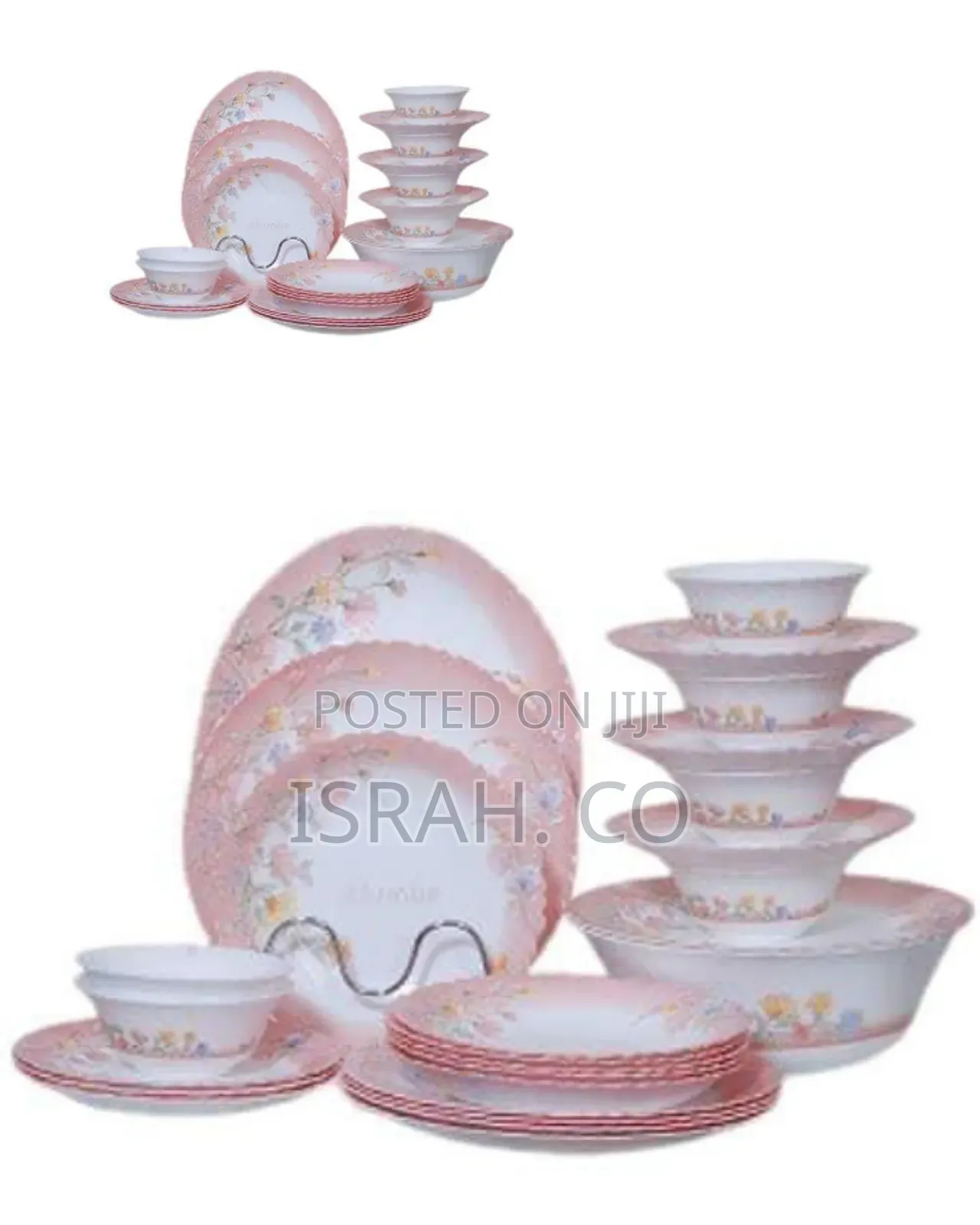 26-Piece Elegant Floral Dinnerware Set - Multicolor