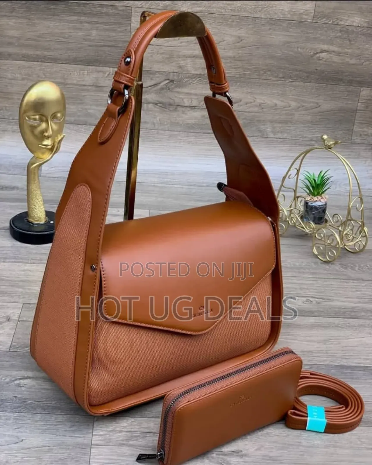 2pc Ladies Classic Handbag- Blue