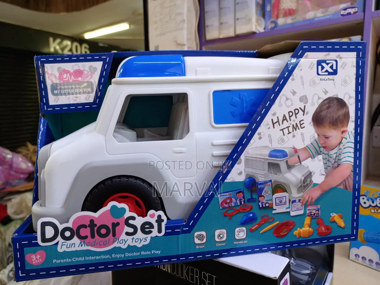 Ambulance Truck Doctor Kit Toy Set.