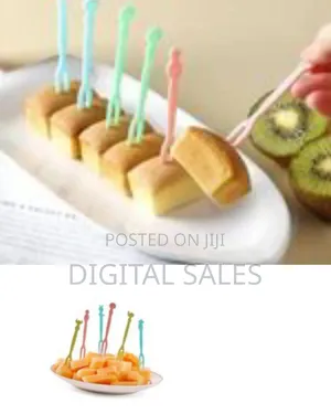 Fun Animal-Themed Reusable Mini Fruit Forks / Food Picks (100 Pieces)