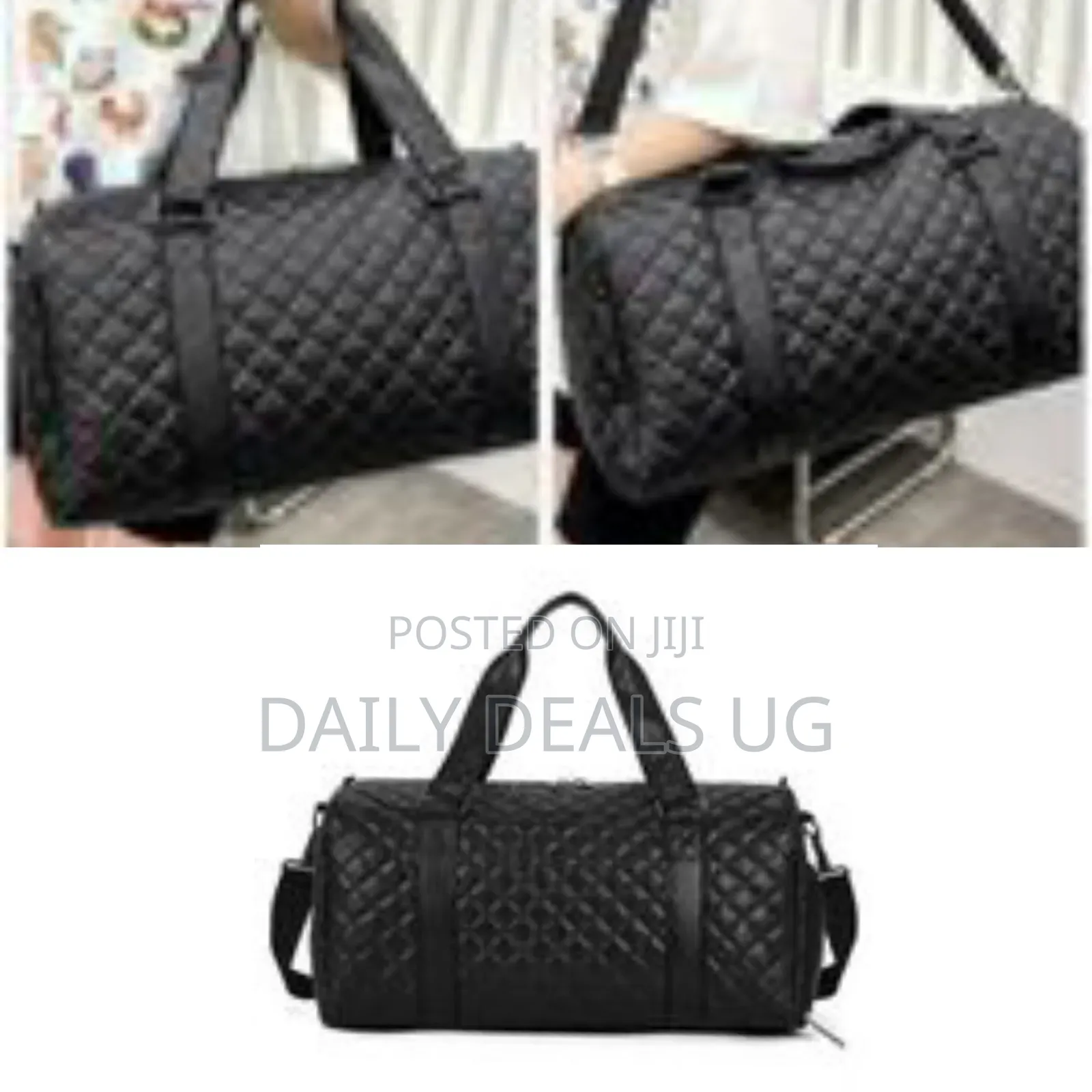 Quilted Leather Duffle Bag - Multicolor