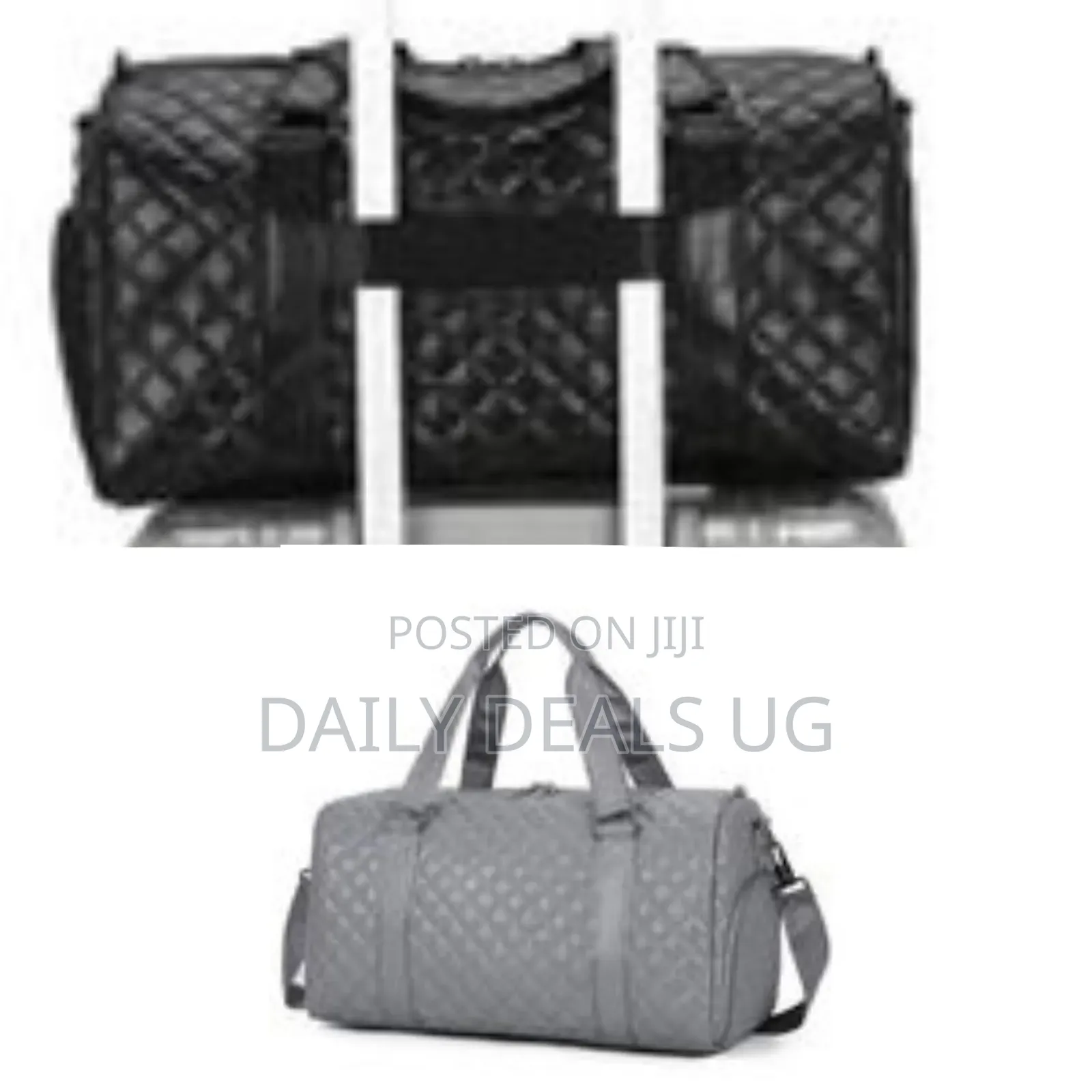 Quilted Leather Duffle Bag - Multicolor